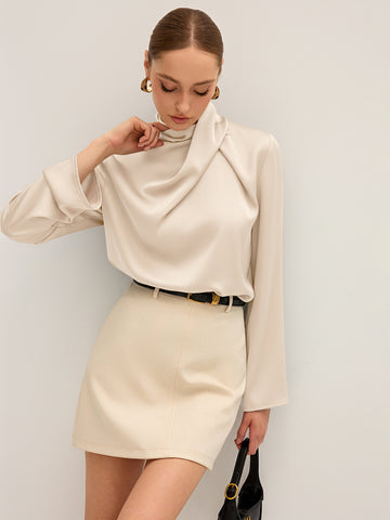 Blusa Celeste — Champán / XS